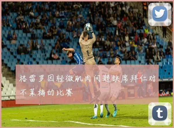 格雷罗因轻微肌肉问题缺席拜仁对不莱梅的比赛